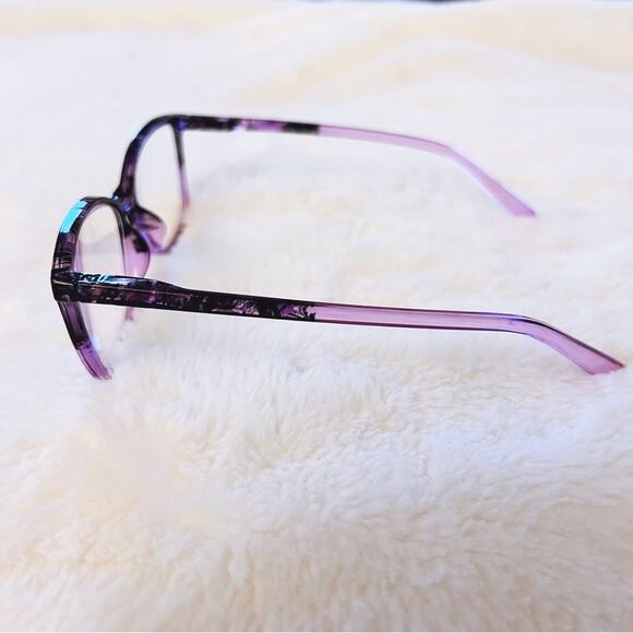 Eli Light Purple & Black Two Tone Reader Glasses - Picture 10 of 13